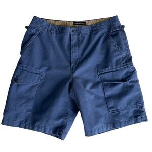 Tommy Hilfiger Brushed Cotton Cargo Shorts, Blue, Size 36